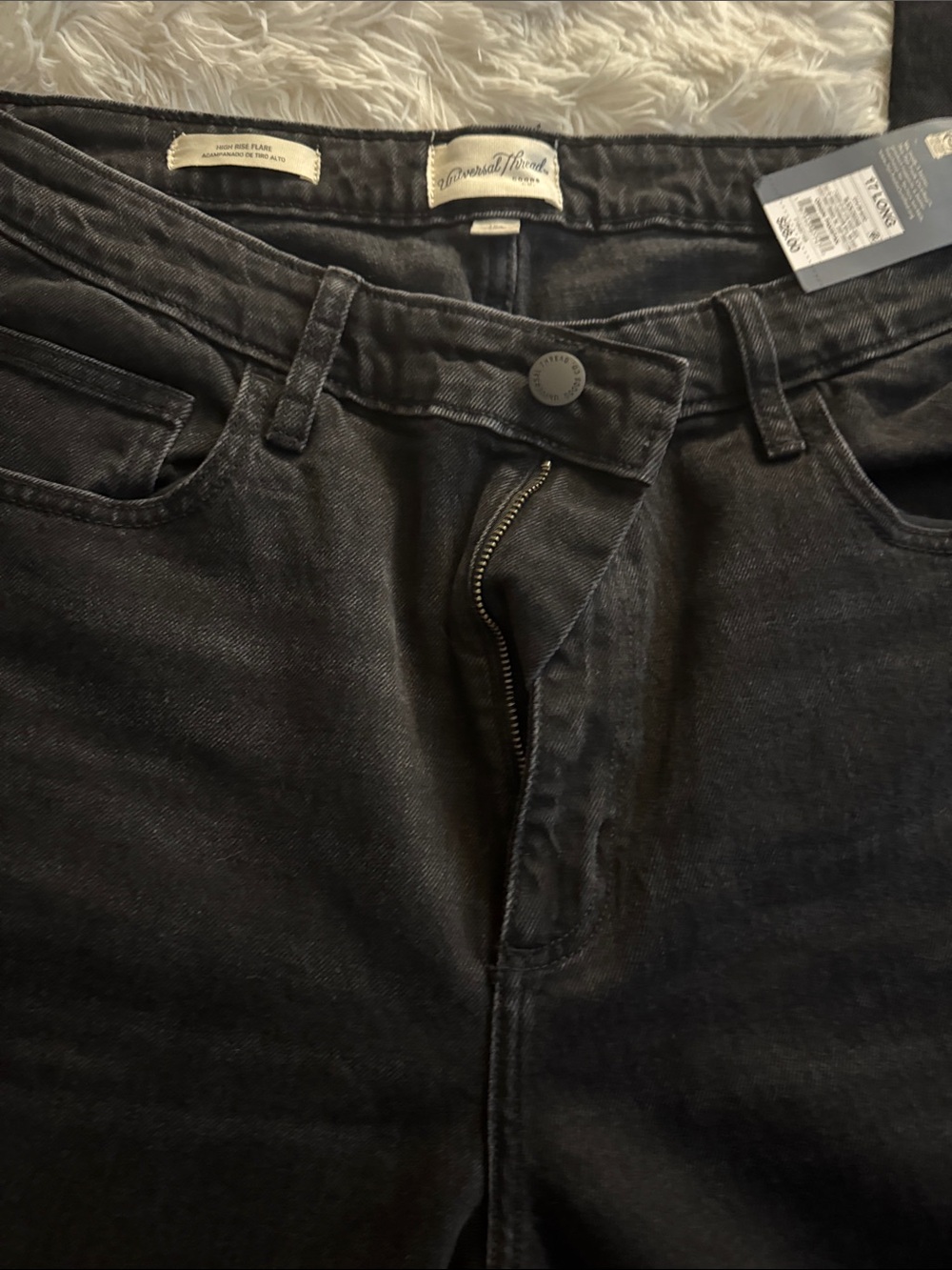 Universal women’s Black Washed Jeans bootcut size 17 Long